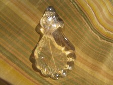 ancienne pampille de lustre en verre epoque 1900 8cm plaquette a facettes 2