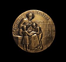 THENOT - Rare Médaille bronze L’ENFANCE BATELIÈRE Batellerie Péniches