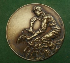 MEDAILLE BRONZE TONTE MOUTON LAINE OVIN DE HERAIN 46 mm 49 g  n° 2