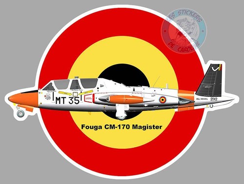 Autocollant fouga magister - fouga,