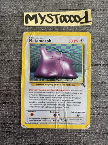Carte pokemon metamorph 62 - carte,