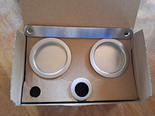 Set Poignée Cuvette HOPPE pour Porte Coulissante / Galandage - Aluminium Chrome