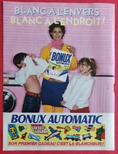 Publicité de presse:  Lessive BONUX Automatic  avec Jeux pour Enfants   1982