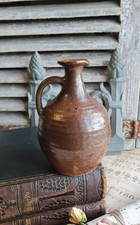 ANCIEN PETIT  POT GRES MARRON
