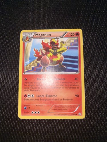 Carte pokémon maganon 124 - carte,