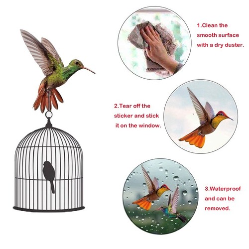 19pcs colibri oiseaux - oiseaux, stickers