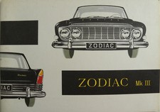 Brochure FORD ZODIAC MARK III de 07 / 1962 en français