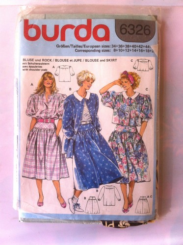 Patron burda 6326 - patron, blouse