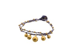 Bracelet brésilien amitié fil tresse perles  clochette grelot 8159