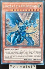 Carte YU-GI-OH! DRAGON AUX YEUX BLEUS RAYONNANTS LCKC-FR008 Secret Rare NEUF