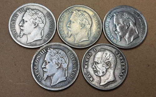 Francs 18611863186418621874 - 5,