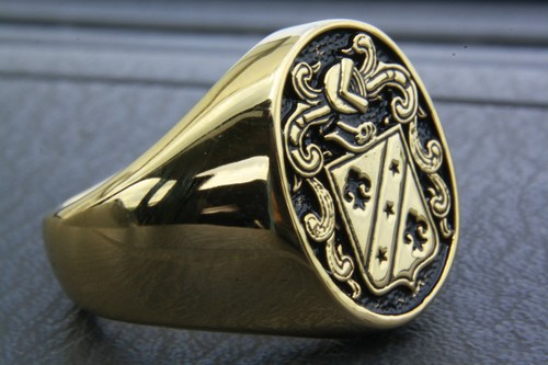 Bague armoiries liliens - bague, d'armoiries