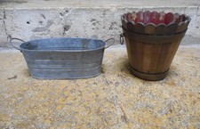 Jardinière en fer blanc Alu