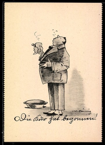 Carte postale artiste homme - postale, d'artiste
