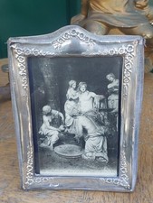 Cadre Photo Argent Massif Siver Silber Motif Floral