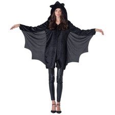 Costume De Chauve-Souris Pour Adultes - Combinaison Romper Noire Pour Femmes