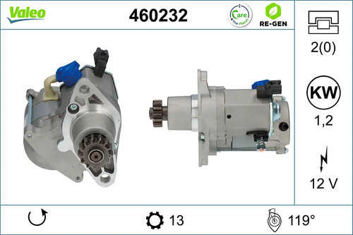 Démarreur valeo 460232 - démarreur,