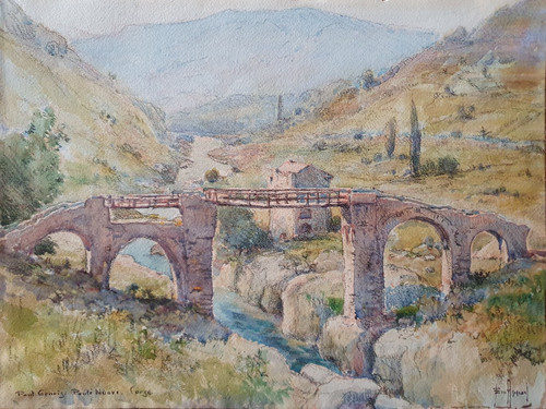 Aquarelle orig signée emile - aquarelle,