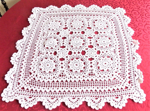Nappe surnappe carre blanc - surnappe,