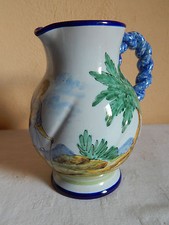 Pichet / Broc polychrome - Nevers  A. Montagnon - J. M