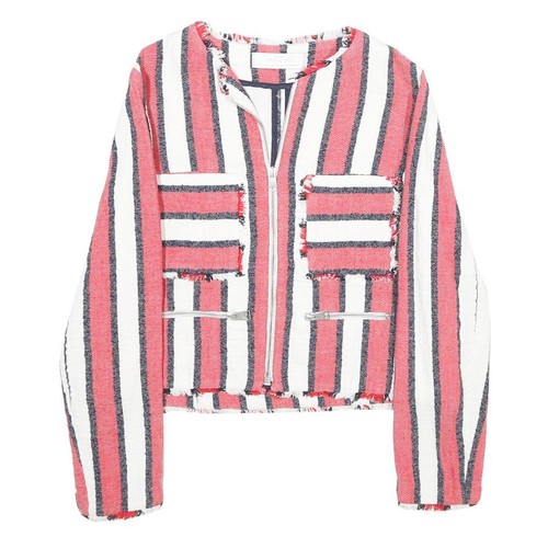 Zara veste zippée rayée - zara,