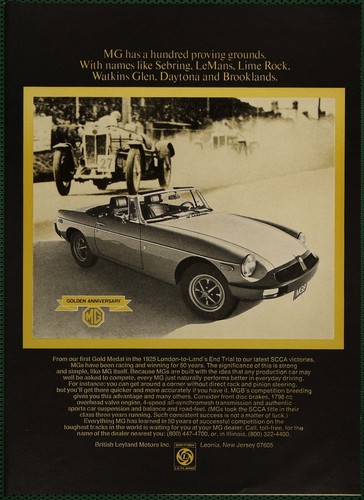 Mgb golden anniversary - mgb,