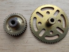 Meccano – Couple engrenage 38 dents #31 - Roue dentée 75 dents Marklincompatible