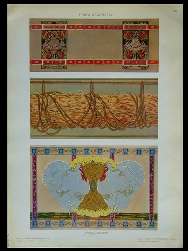 Decor art nouveau - decor, -1910-