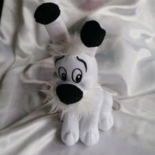 Doudou, peluche, chien blanc