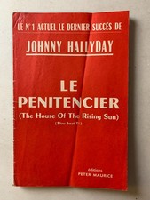 PARTITION LE PENITENCIER JOHNNY HALLYDAY