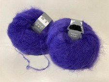 lot de 5 pelotes de laine kid mohair Violet 06/ Fabriqué en France