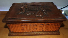 Boîte sucre bois - et, en