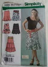 Simplicity 3881 Size R5 Patron 40-48 42-50. Jupes avec volants et ceinture Femme