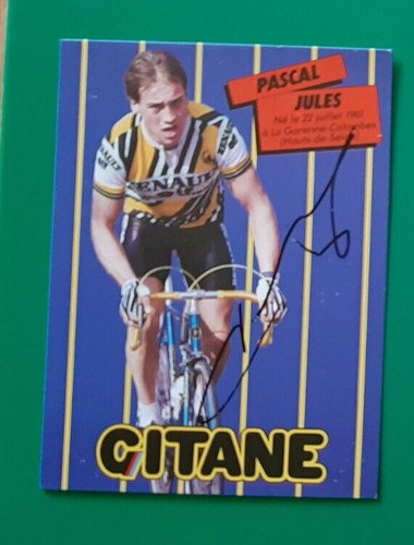 Cyclisme carte cycliste pascal - carte,