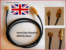 SMA Mâle Vers Rca Phono Connecteur 1m pigtail RG174 Câble Sdrplay Hackrf Rtl