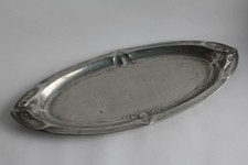 Plat à poisson étain Kayserzinn Allemagne Art nouveau (61860)
