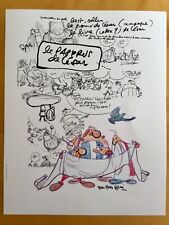 Le Papyrus de César - Astérix & Obélix Ex-libris Illustration - Jean-Yves Ferri
