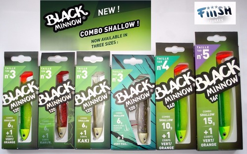 Fiiish black minnow - black, pâle