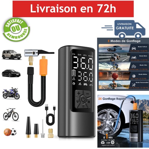 Gonfleur pneus voiture sans