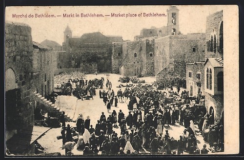 Carte postale bethléem - postale,