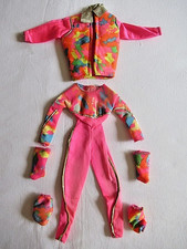 BARBIE - TENUE COMPLETE SKI FUN avec MOUFLES et GUETRES de 1991 - 242-9