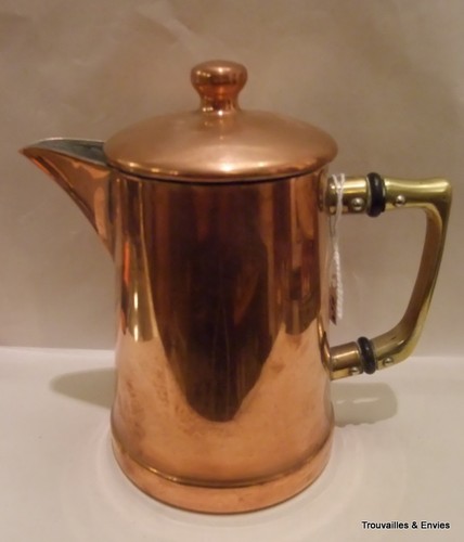 Pot couvercle cuivre - à,
