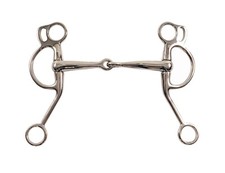 Bridon Western Articulé en Acier Inoxydable Double Appel