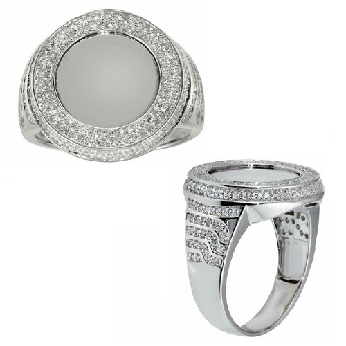 Homme argent sterling rond - sterling,