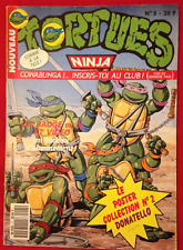 MAGAZINE TORTUES NINJA N° 5 - 1990 - TMNT - COMPLET DE SON POSTER - TBE