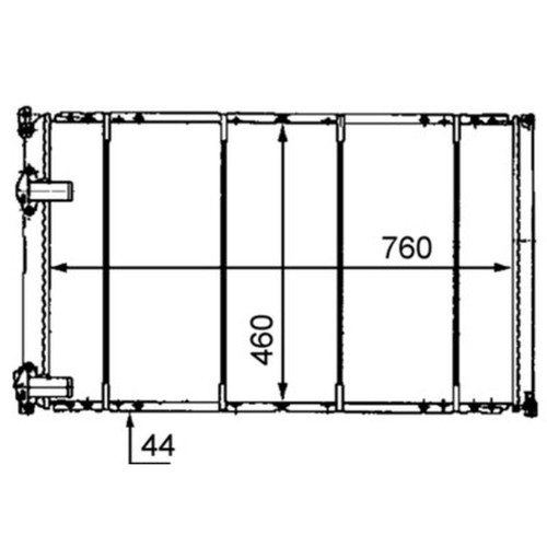 526 000s mahle radiator - cr,