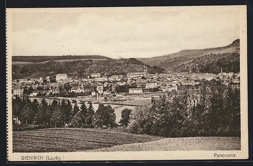 Cpa diekirch vue générale - vue,