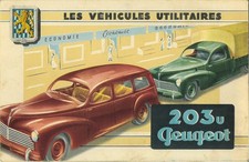 Catalogue brochure Peugeot 203