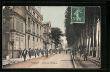 CPA Puteaux, Sortie de l´Arsenal 1914 