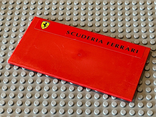 Lego red tile - red, with